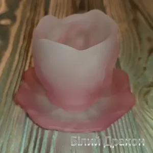 Піала рожеве скло