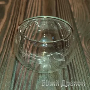 Піала скляна подвійне дно